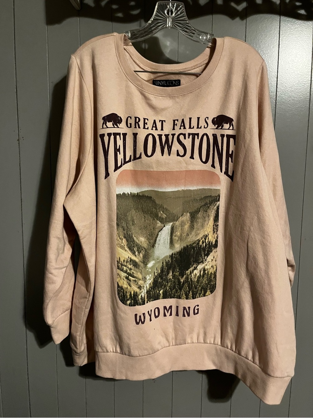 Torrid Vinyl Icons Yellowstone national park crewneck sweatshirt  NWT